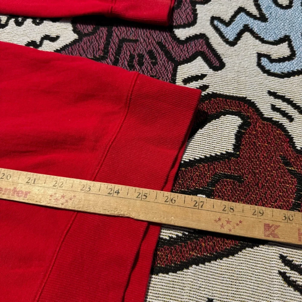 Soft Red POLO Ralph Lauren Pullover Quarter Zip Sweater Size Large
